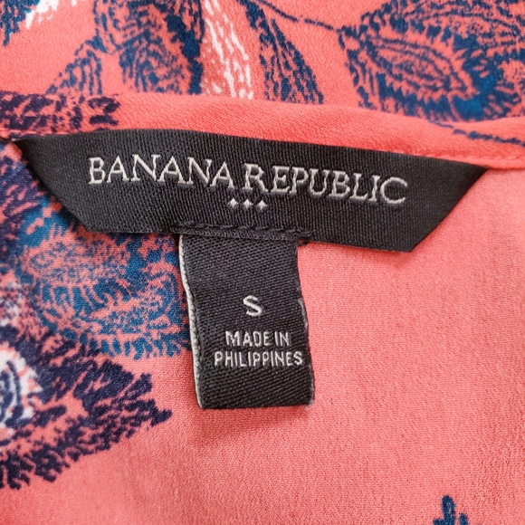Banana Republic Floral Short Sleeve Blouse - Picture 6 of 10